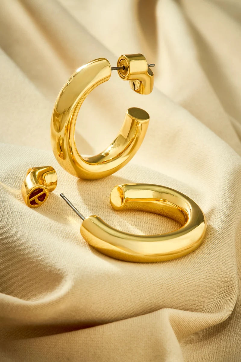 Memória Small Hoop Earrings - Entre Camadas Collection