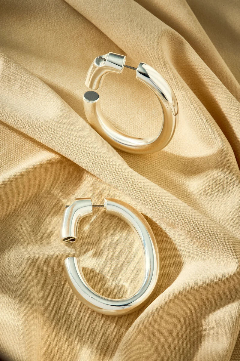 Memória Small Hoop Earrings - Entre Camadas Collection