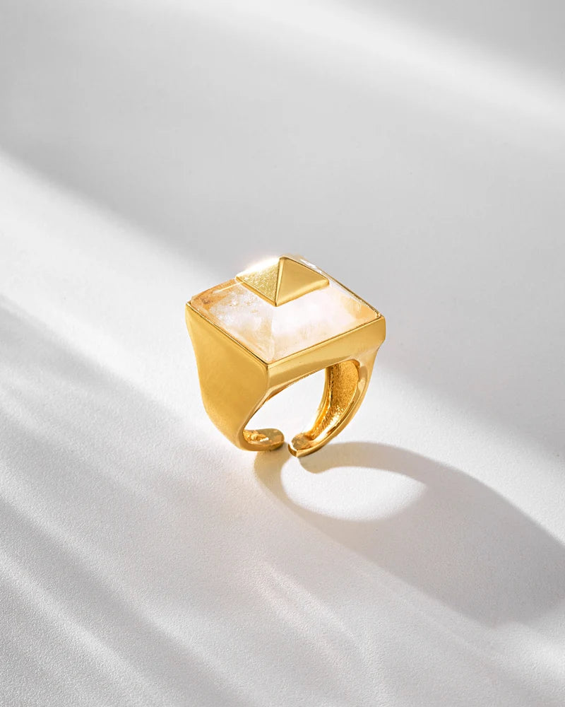 Vértice Ring - White Gold