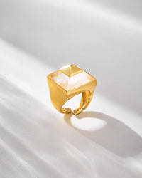 Vértice Ring - White Gold