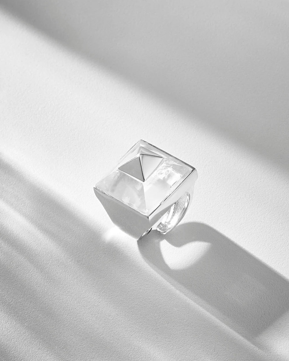 Vértice Ring - White Gold