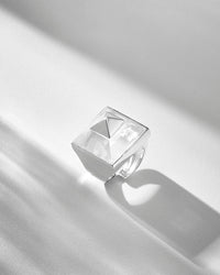 Vértice Ring - White Gold